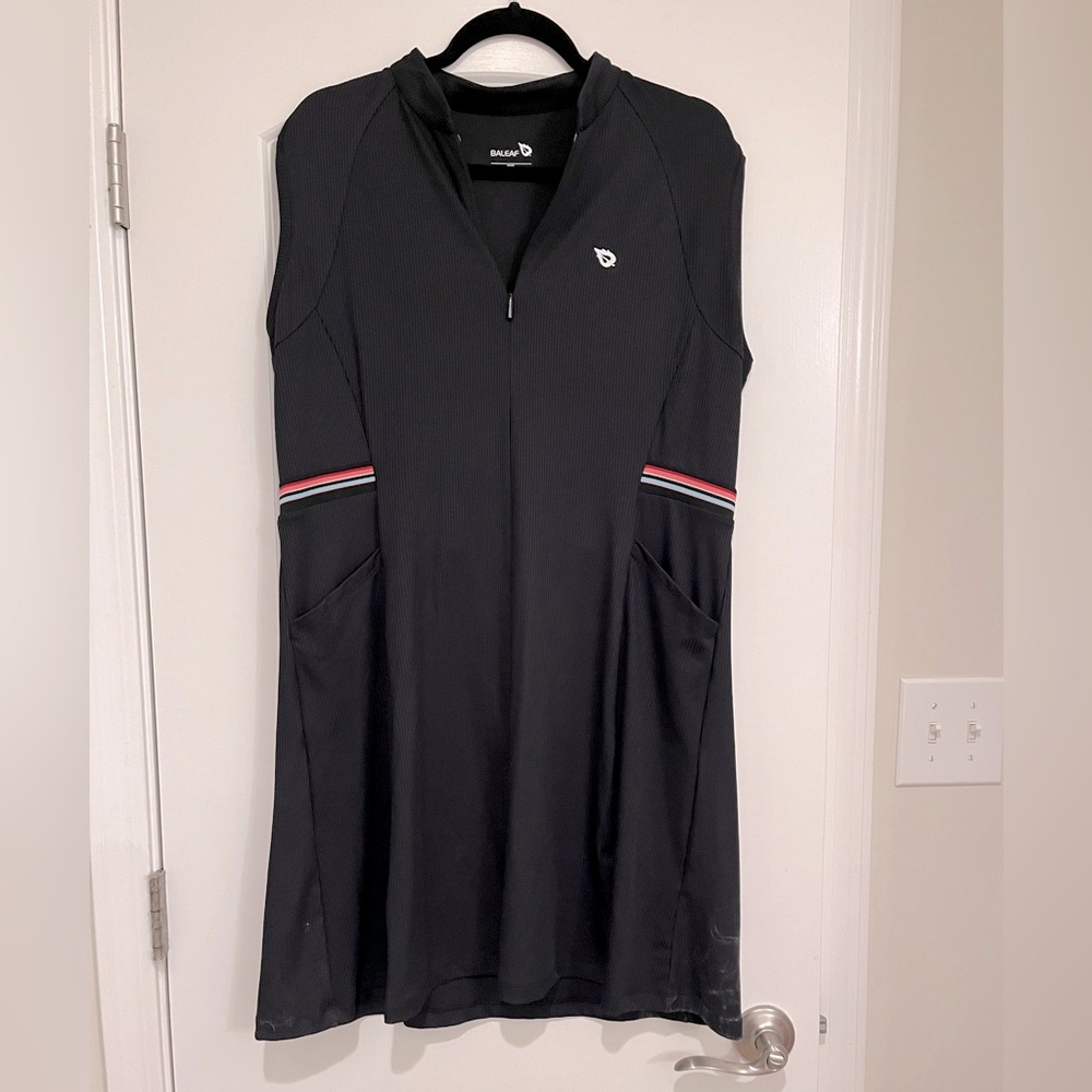 Lot of two Baleaf tennis dresses size 2xl, one black one peach colored.